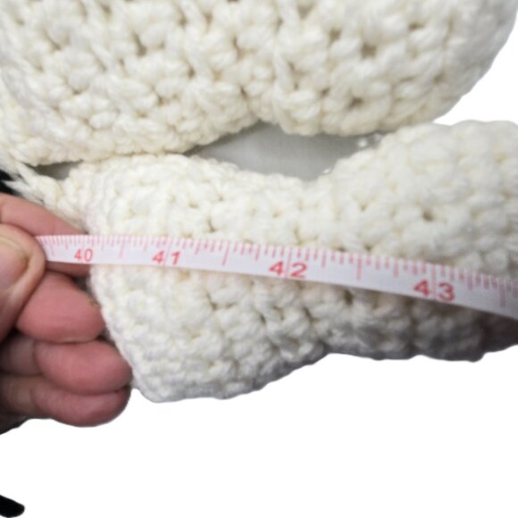 Japanese Chin Breed Puppy Dog Black & White Scarf Crochet Handmade byBren - Picture 6 of 7